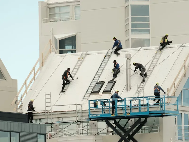 roof repair project completed